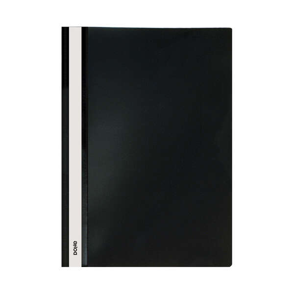 Dohe Dosier con Fastener de Polipropileno - Tamaño A4 - Cubierta Transparente y Trasera Opaca - Ideal para Organizar Documentos · Pack de 10 uds.