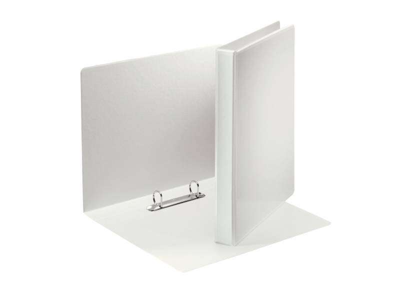 Esselte Carpeta Canguro Gama Basica 40mm - Mecanismo 2 Anillas Mixtas - Capacidad 380 Hojas A4 - Certificado Fsc - Color Blanco