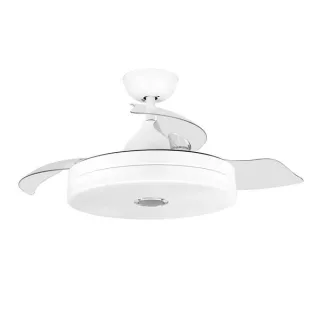 Orbegozo CPB 123105 Ventilador de Techo con Altavoz Bluetooth - Potente y Silencioso - Luz LED - Funcion Reversible - Mando a Distancia - Estilo Moderno