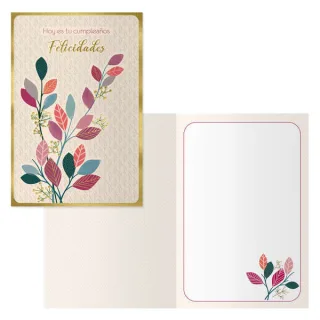 Dohe Pack de 6 Tarjetas de Felicitacion de Cumpleaños - 11.5x17cm - Impresion a Todo Color - Estampaciones con Pelicula de Color - Estampacion en Seco - Papel Offset Blanco de 300gr - Incluy