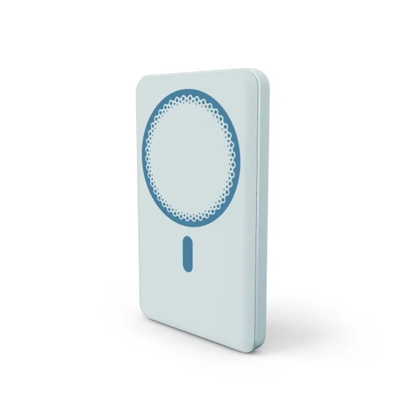 Energy Sistem Magnetic Powerbank Inalambrico Magnetico 5000 mAh - 15W Carga Inalambrica, 20W por Cable - Carga Inteligente y Rapida - Carga Simultanea - Sensor NTC - USB-C - Color Azul