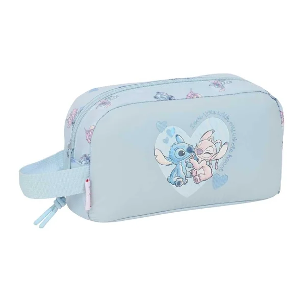 Safta Stitch Portadesayunos Termico de 1.7L - Interior Forrado en Aluminio - 215x65x120mm - Color Azul Claro