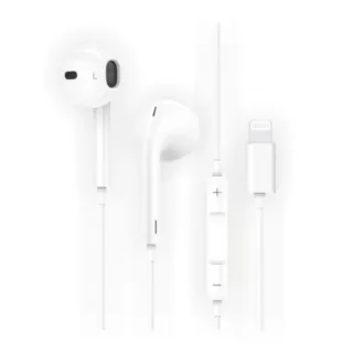 TechOneTech ear Tech Hip Auriculares Intraurales Sider Lightning - Microfono Integrado - Asistente Voz - Cable de 1.20m