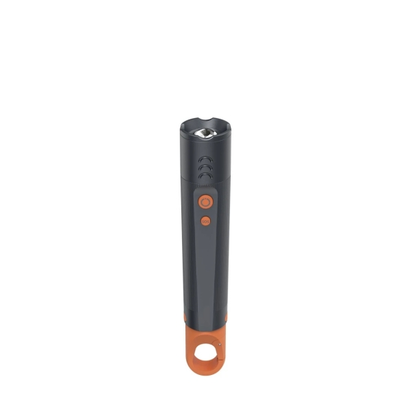 Hama Flx350 Linterna LED - Potencia 15W - 350 Lumenes - Funciona con 3 Pilas AAA - IP44 - Color Gris