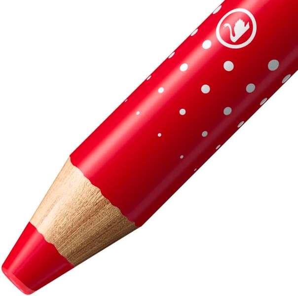 Stabilo MARKdry Marcador para Pizarra - Mina XXL de 10mm - Madera 100% Certificada PRFC - Color Rojo · Pack de 5 uds.