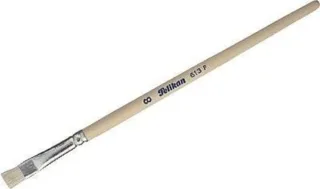 Pelikan Pincel Serie 613F N. 8 - Pelo Natural - para Colores Pastosos - Oleo, Acrilico y Tempera · Pack de 12 uds.