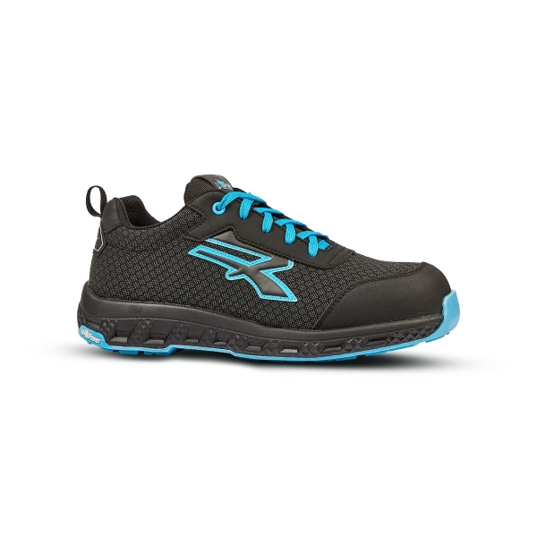 Upower Stinger ESD Calzado de Seguridad - Talla 35 - Durabilidad y Comodidad, Suela EVA con Agarre, Hidrofugo, Resistente a la Abrasion, Puntera Fibertoe, Plantilla Antiperforacion, Protecci