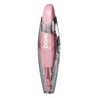 Dohe Colour Vibes Cinta Correctora - 5mm x 6m - Pulsador Retractil - Recargable - Cuerpo Ergonomico - Color Rosa · Pack de 10 uds.