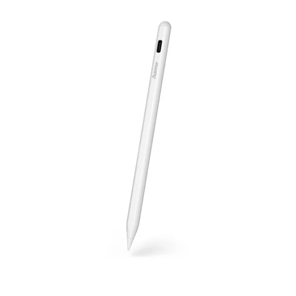 Hama Scribble Lapiz Optico Activo para IPad - Longitud de 165mm - Funcion Escritura a Mano - Color Blanco