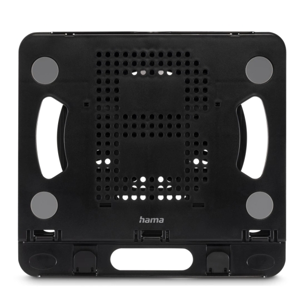 Hama Rotation Soporte para Portatil hasta 15.6" - Soporta hasta 3.5kg - Inclinacion en 8 Niveles - Antideslizante - 22x20x1.50cm - Color Negro