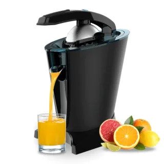 Cecotec EssentialVita Hyden 600 Exprimidor Electrico - 600W - Brazo Electrico - Filtros de Acero Inoxidable - Conos Desmontables - Sistema Antigoteo - Apto para Lavavajillas - Color Negro
