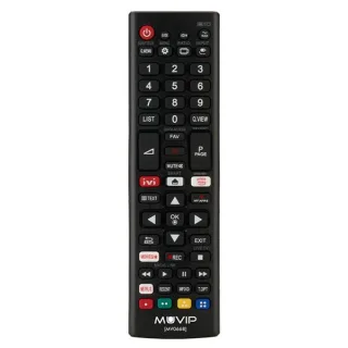 Muvip MV0668 Mando Universal para LG - Botones de Acceso Rapido a Netflix y Prime Video - Color Negro