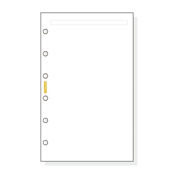 Finocam C342 Notas de Recambio para Agendas Classic - Liso - Formato 603 - 79x127x5mm - Color Blanco