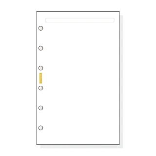 Finocam C342 Notas de Recambio para Agendas Classic - Liso - Formato 603 - 79x127x5mm - Color Blanco