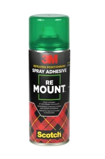 Scotch Remount Adhesivo en Spray 400ml - Union Temporal y Flexible - No Permanente - Color Transparente