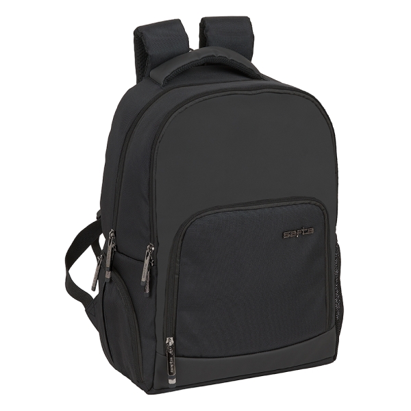 Safta Business Mochila para Portatil hasta 14.1" - Interior Acolchado - Bolsillo para Tablet - Conector USB - Portabotellas - Bolsillo Frontal - Tirador Doble - 18.8L - 280x160x420mm - Color