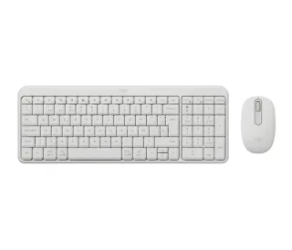 Logitech MK250 Compact Bluetooth Wireless Combo Pack Inalambrico + Raton - Uso Ambidiestro - Indicadores Led - Color Blanco
