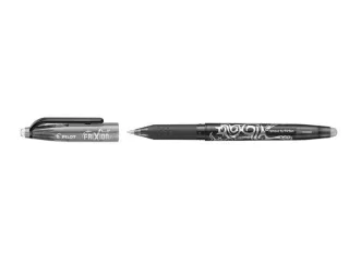 Pilot Frixion Ball Boligrafo de Gel Borrable - Punta de Bola 0.7mm - Trazo 0.4mm - Grip Ergonomico - Color Negro · Pack de 12 uds.