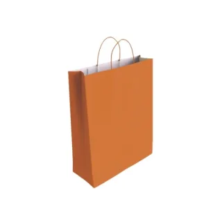 Bismark Bolsa de Papel Celulosa - Medidas 40x14x32cm - Color Naranja · Pack de 25 uds.