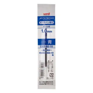 Uni-ball SXR-80 Recambio para Boligrafo JetStream Trio - Punta de Bola 1mm - Color Azul · Pack de 10 uds.