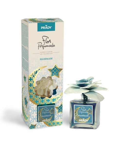 Prady Ambientador Flor Perfumada Hamman - Frasco de Cristal 90ml