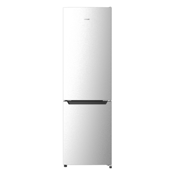 Cecotec Bolero CoolMarket Combi 250 Inox E Frigorifico Combi - Capacidad 250L - Temperatura Regulable - Frio Envolvente - Cajon Humedad Regulable - Clase E - 181x55cm - Color Acero