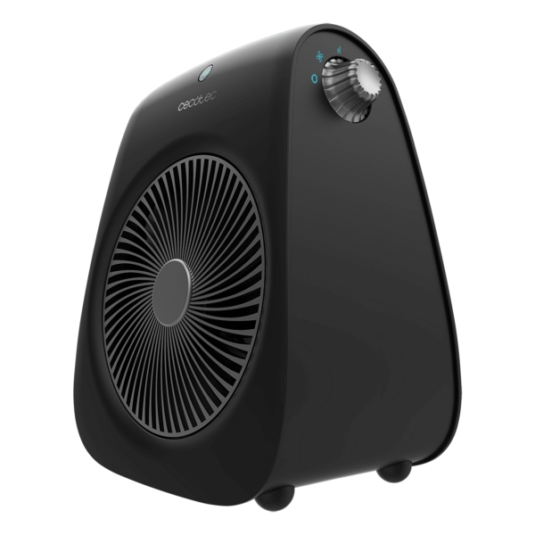Cecotec ReadyWarm Force Calefactor Electrico - 2000W - 3 Modos - Cobertura de 20m2 - Regulador de Potencia - Tecnologia Silenciosa - Asa de Transporte - Sistema de Seguridad - Color Negro