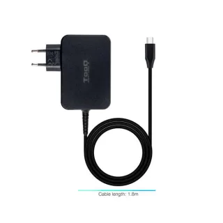 Tooq Cargador portatil GAN USB-C PD 90W Negro
