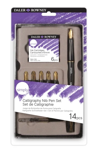 Daler Rowney Simply Pack de 14 Piezas para Caligrafia
