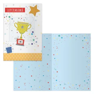 Dohe Pack de 6 Tarjetas de Felicitacion Dia de la Madre - 11.5x17cm - Impresas a Todo Color - Estampaciones con Pelicula de Color - Estampacion en Seco - Papel Offset Blanco de 300gr - Inclu