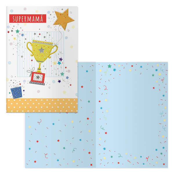 Dohe Pack de 6 Tarjetas de Felicitacion Dia de la Madre - 11.5x17cm - Impresas a Todo Color - Estampaciones con Pelicula de Color - Estampacion en Seco - Papel Offset Blanco de 300gr - Inclu