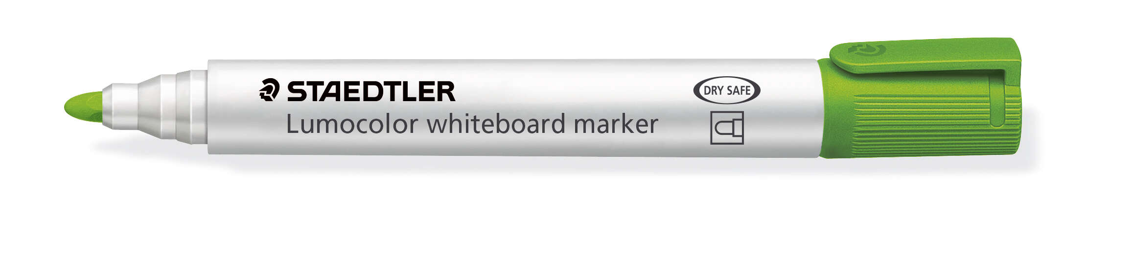 Staedtler Lumocolor 351 Rotulador para Pizarra - Punta Redonda - Trazo 2mm - Capuchon con Clip - Color Verde Lima · Pack de 10 uds.