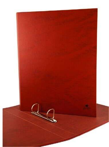Mariola Carpeta de 2 Anillas Carton Forrado Papel Plastificado Cuero - Tamaño Folio Natural - Anillas Mixtas 40mm - Medidas 34x26x5.5cm - Color Marron · Pack de 8 uds.
