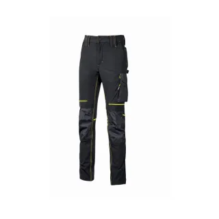 Upower Atom Lady Pantalon de Tejido Elastico - Talla 2XL - Repelente al Agua, Transpirable, Secado Rapido, Bolsillos Multifuncionales, Cintura Elastica, Detalles Reflectantes, Proteccion DPI