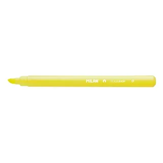 Milan Junior Marcador Fluorescente - Punta Biselada 1 - 4mm - Color Amarillo · Pack de 22 uds.