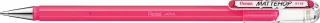 Pentel Mattehop Boligrafo de Bola - Punta 1mm - Trazo 0.5mm - Tinta de Gel Opaca - Fabricado con 55% de Materiales Reciclados - Color Rosa · Pack de 12 uds.