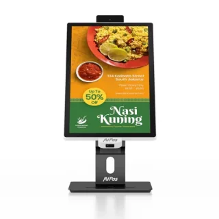 AVPos Kiosko Autoservicio Sobremesa CD22 - 22 Pulgadas Tactil - I3 10th - 8GB Memoria - SSD 256GB - Escaner 2D - WIFI - Color Negro