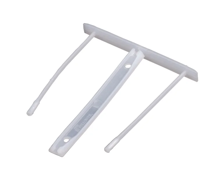 Bankers Box Pack de 100 Fastener de Plastico de 85mm - 2 Piezas de Polipropileno Reciclado Semirigido - Facilitador en el Traspaso de Papeles - Capacidad de Hasta 600 Hojas