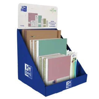 Oxford Nature Expositor Sobremesa Multiproducto - Incluye Europeanbooks y Europeanbinder - Lapices de Colores Incluidos - Diseño Ecologico y Sostenible - Ideal para Organizar tu Escritorio