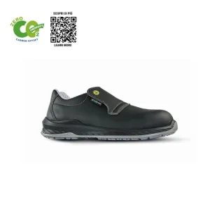 Upower Burn O ESD Calzado de Seguridad Eco-Friendly - Talla 35 - Puntera AirToe Composite, Resistente al Agua, Suela Antideslizante, Plantilla Antibacteriana, Proteccion S2 FO SR - Color Neg