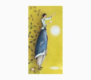 Pictura Aquarupella Gaëlle Boissonnard Tarjeta Doble 10.5x21cm - Acabado en Barniz de Relieve UV Grueso - Laminado Mate de Tacto Suave - Papel con Certificacion FSC