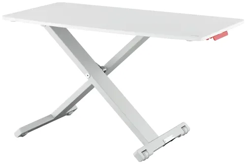Leitz Ergo Cosy Convertidor de Escritorio - Para Cambiar de Sentado a de Pie - Ajuste de Altura Neumatico - Escritorio de 70x35cm - Color Gris