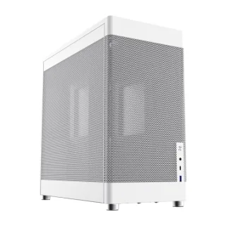 Coolbox MESH MP1 Caja Torre ATX, Micro ATX, Mini-ITX - Tamaño HDD 2.5", 3.5" - USB-A 3.2, USB-C y Audio - Soporta Refrigeracion Liquida - Color Blancoi