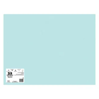 Dohe Pack de 25 Cartulinas de 180 G/M2 - Tamaño 50x65cm - PH Neutro - Libres de Cloro Elemental - Colorantes Biodegradables - Color Azul Sado