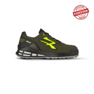 Upower Ermes S ESD Calzado de Seguridad Moderno - Talla 35 - Microfibra Efecto Nobuk Hidrofugo, Puntera AirToe Aluminium, Plantilla Antibacteriana, Sistema Antiperforacion, Proteccion S3S CI