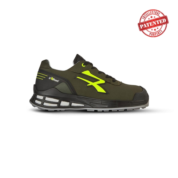 Upower Ermes S ESD Calzado de Seguridad Moderno - Talla 35 - Microfibra Efecto Nobuk Hidrofugo, Puntera AirToe Aluminium, Plantilla Antibacteriana, Sistema Antiperforacion, Proteccion S3S CI