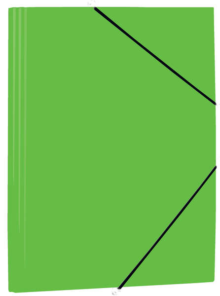 Mariola Carpeta de Polipropileno con Solapas 450 Micras - Formato Folio - Medidas 34x25cm - Cierre con Goma Elastica - Color Verde · Pack de 12 uds.