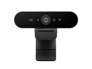 Logitech Brio 4K Webcam - Zom Digital 5X - Enfoque Automatico - Doble Microfono integrado - Negro