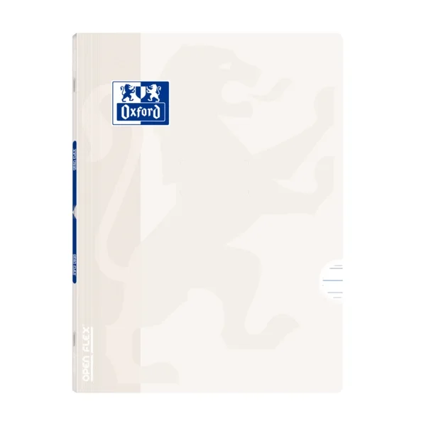 Oxford Libreta Grapada Openflex A4 - Tapa de Plastico Resistente - Grapada para Mayor Durabilidad - Pauta 3.5 con Margen para una Escritura Ordenada - 48 Hojas de Papel Blanco de Alta Calidad · Pack de 10 uds.