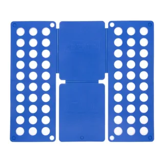 Innovagoods Doblador de Ropa - Polipropileno - Plegable - Uso Sencillo - Compacto - 24x59x1cm - Color Azul